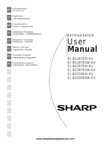 Vadovas Sharp SJ-B1297E0W Šaldytuvas-šaldiklis