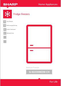 Bedienungsanleitung Sharp SJ-B2330M2W Kühl-gefrierkombination