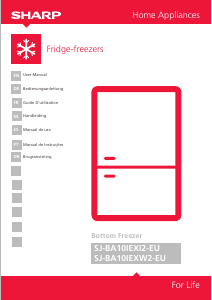 Manual Sharp SJ-BA10IEXW2 Fridge-Freezer