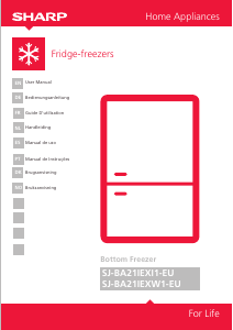 Manual Sharp SJ-BA21IEXW1 Fridge-Freezer