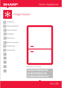 Brugsanvisning Sharp SJ-BA31IEDI2 Køle-fryseskab