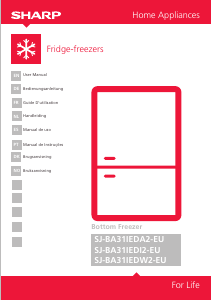 Manual Sharp SJ-BA31IEDW2 Fridge-Freezer