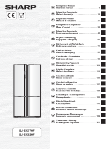 Kullanım kılavuzu Sharp SJ-EX770FSL Donduruculu buzdolabı