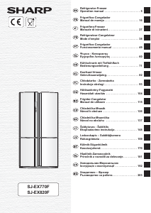 Vadovas Sharp SJ-EX820FBE Šaldytuvas-šaldiklis