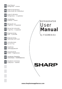Manual de uso Sharp SJ-F1529E0I Frigorífico combinado