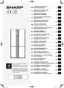 Manuál Sharp SJ-FP810VBE Lednice s mrazákem