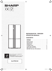 Manual Sharp SJ-FP813VST Fridge-Freezer