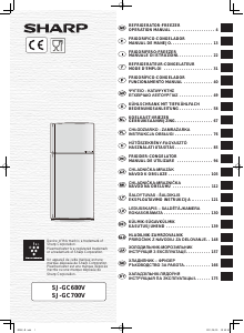 Kullanım kılavuzu Sharp SJ-GC680VSL Donduruculu buzdolabı
