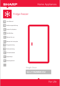 Mode d’emploi Sharp SJ-L1192M0X Réfrigérateur combiné