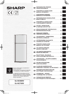 Manual Sharp SJ-SC680VBE Combina frigorifica