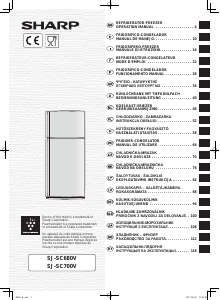 Kullanım kılavuzu Sharp SJ-SC700VWH Donduruculu buzdolabı