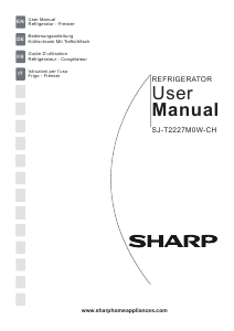 Manual Sharp SJ-T2227M0W Fridge-Freezer