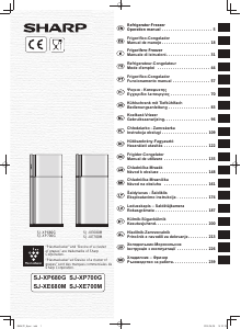 Kullanım kılavuzu Sharp SJ-XE680MBE Donduruculu buzdolabı