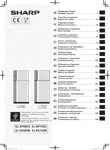 Kullanım kılavuzu Sharp SJ-XE700MBE Donduruculu buzdolabı