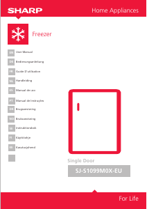 Handleiding Sharp SJ-S1099M0X Vriezer