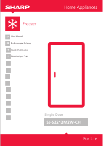 Bedienungsanleitung Sharp SJ-S2212M2W Gefrierschrank