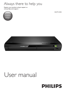 Manual Philips BDP2385 Blu-ray Player