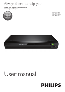 Manual Philips BDP2510B Blu-ray Player