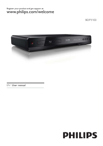 Manual Philips BDP3100 Blu-ray Player