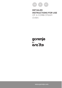 Bruksanvisning Gorenje BCS547ORAW Ugn