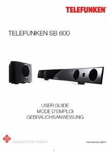 Mode d’emploi Telefunken SB 600 Haut-parleur