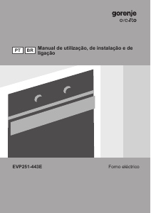 Manual Gorenje BO87ORAX Forno