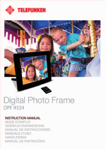 Manual Telefunken DPF 9324 Digital Photo Frame