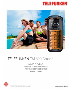 Manual de uso Telefunken TM 600 Crusoe Teléfono móvil