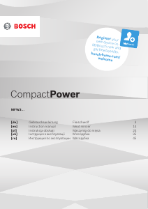 Bedienungsanleitung Bosch MFW3600W CompactPower Fleischwolf