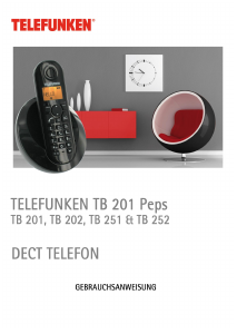 Bedienungsanleitung Telefunken TB 201 Peps Schnurlose telefon