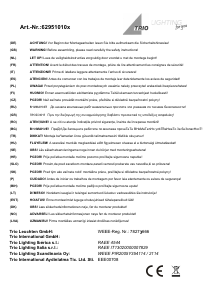 Руководство Trio 629510101 Compo Светильник