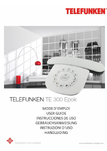 Handleiding Telefunken TE 352 Epok Draadloze telefoon