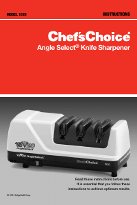 Manual Chef'sChoice Angle Select 1520 Knife Sharpener