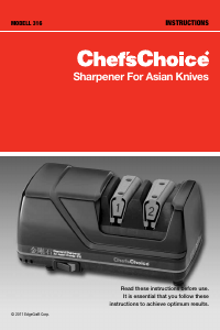 Handleiding Chef'sChoice Asian 316 Messenslijper