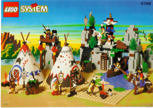 Manual Lego set 6766 Western Large Indian camp