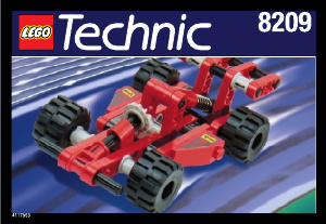 Bedienungsanleitung Lego set 8209 Technic Rennwagen