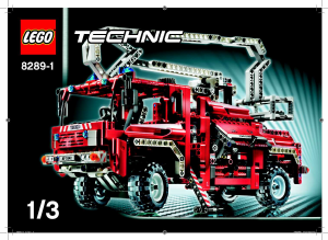 Handleiding Lego set 8289 Technic Brandweerwagen