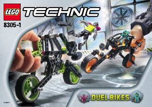 Bedienungsanleitung Lego set 8305 Technic Duel bikes