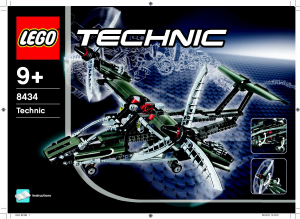 Bruksanvisning Lego set 8434 Technic Flygplan