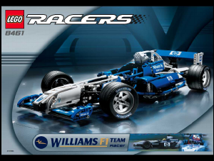 Bedienungsanleitung Lego set 8461 Technic Williams F1 Team Racer Rennwagen
