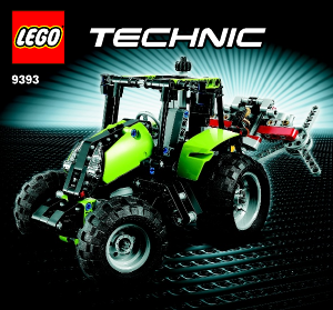 Manual Lego set 9393 Technic Trator