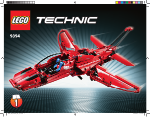 Handleiding Lego set 9394 Technic Vliegtuig