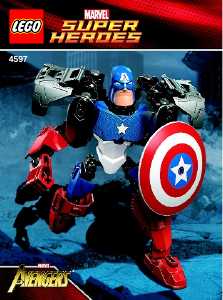 Handleiding Lego set 4597 Super Heroes Captain America
