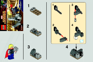 Handleiding Lego set 30163 Super Heroes Thor en de Tesseract