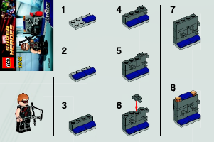 Bedienungsanleitung Lego set 30165 Super Heroes Hawkeye mit Ausrüstung