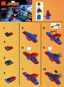 Manual Lego set 30302 Super Heroes Spider-Man glider