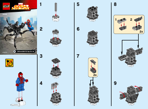 Bedienungsanleitung Lego set 30448 Super Heroes Spider-Man vs. Gift Spinne