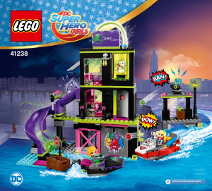 Käyttöohje Lego set 41238 Super Hero Girls Lena Luthorin kryptomite-tehdas