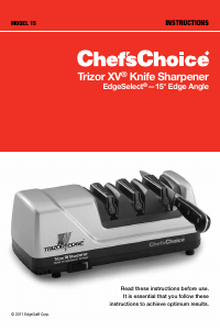 Manual Chef'sChoice Trizor XV 15 Knife Sharpener