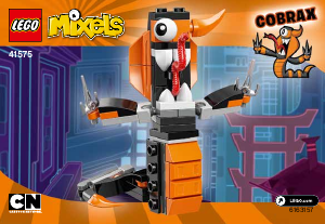 Hướng dẫn sử dụng Lego set 41575 Mixels Cobrax